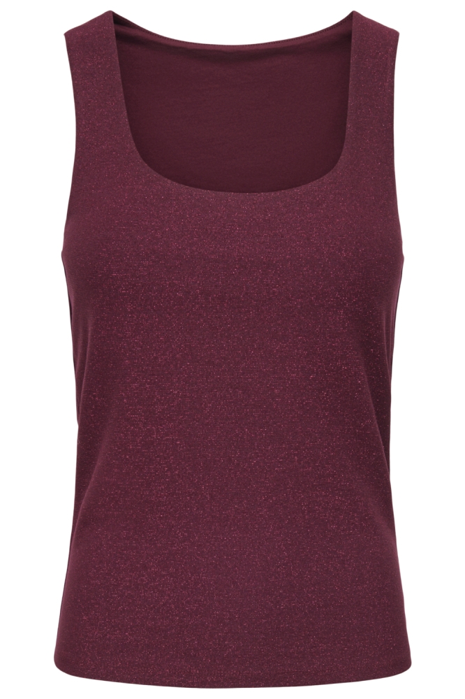 ONLEA GLITTER S/L 2-WAYS TOP JRS NO 15356494 Chocolate Truff/Chocolate